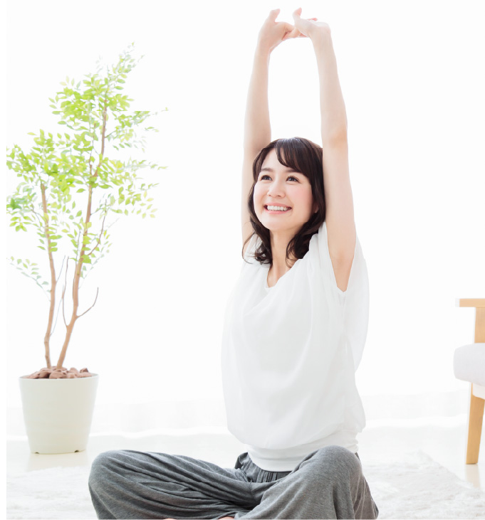 リラックスする女性